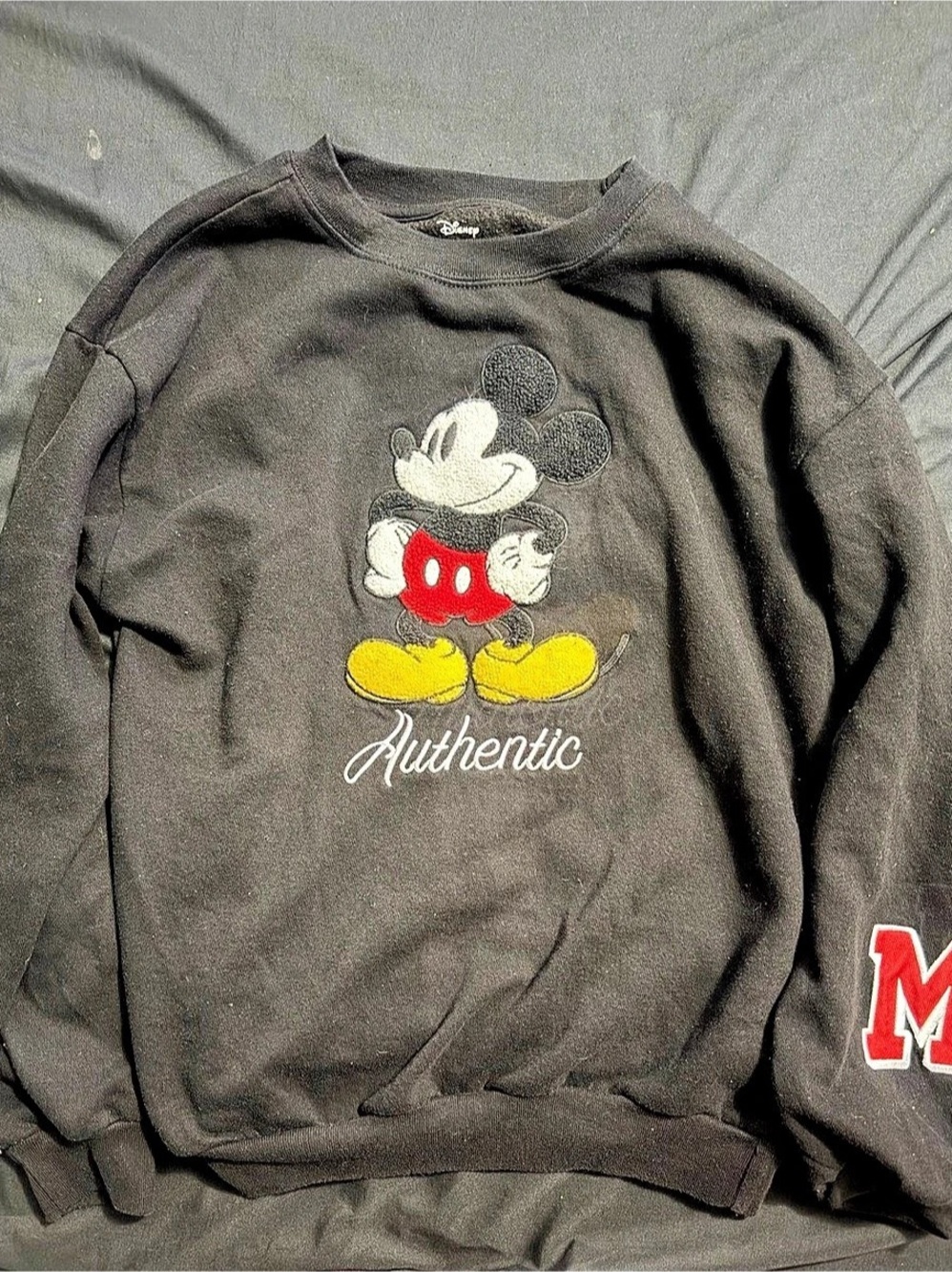 Disney Mickey Mouse Graphic Sweatshirt Black